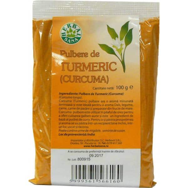 Turmeric - curcuma pulbere 100g - Herbavit