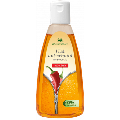 Ulei anticelulita termoactiv cu extract de ardei iute 200ml - Cosmetic plant