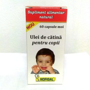 Ulei de catina pentru copii 300mg 60cps moi - HOFIGAL