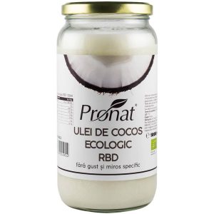 Ulei de cocos NEHIDROGENAT-DEZODORIZAT 1000 ml - PRONAT