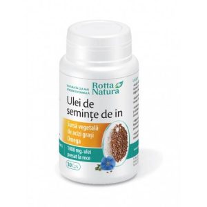Ulei de seminte de in 1000mg 30cps - Rotta Natura