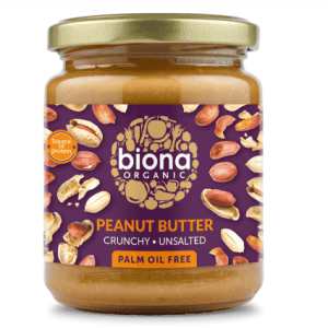 Unt de arahide crunchy fara sare eco-bio 250g - Biona
