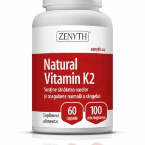 Vitamina K2 naturala 100µg 60cps - Zenyth