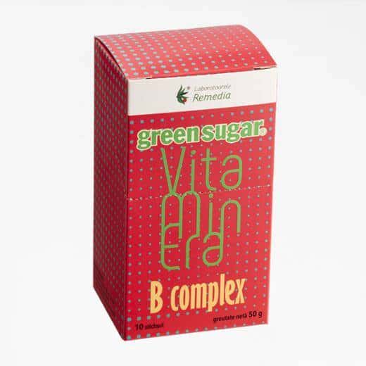 Vitaminera cu Green Sugar si Vitamina B Complex 10 stickuri