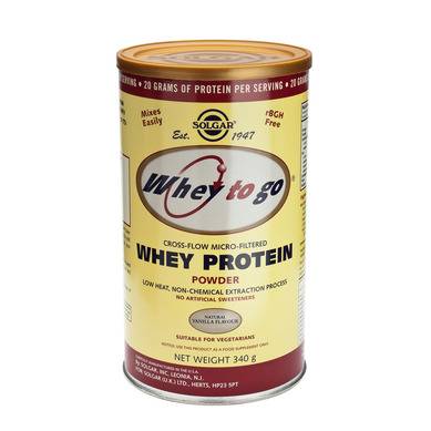 Whey to go protein vanilla - proteine din zer - 340g - SOLGAR