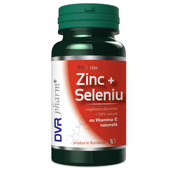 Zinc + Seleniu + Vitamina C naturala 60cps - DVR Pharm