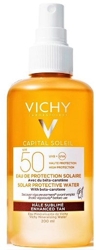 vichy capital soleil apa protectie solara spf50+pentru bronz sporit 200ml