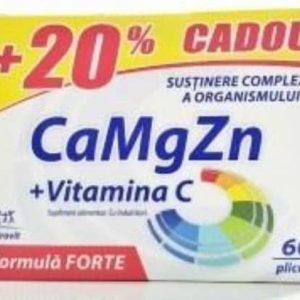 zdrovit ca+mg+zn+vit c forte ctx60 pl 20%cadou