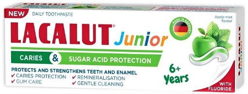 zdrovit lacalut junior 6+ ani protectie anticarie si zaharuri 55ml