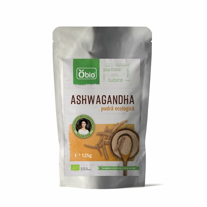 Ashwagandha pulbere Bio 125g Obio