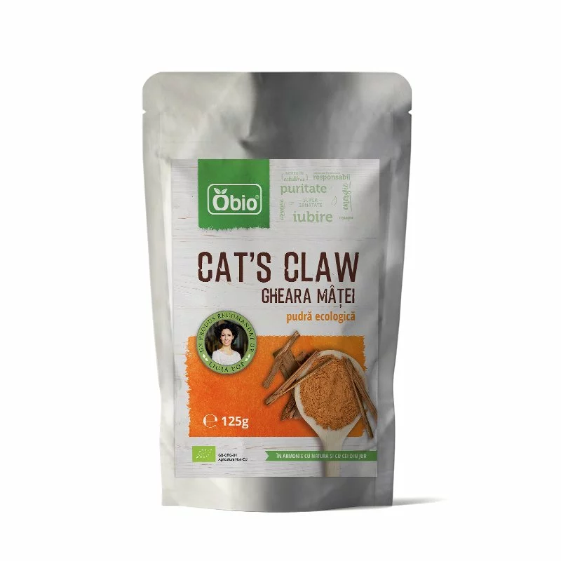 Cat's claw (gheara matei) pulbere raw Bio 125g Obio