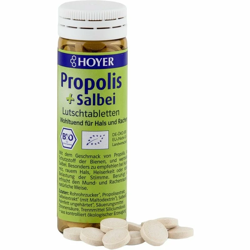 Dropsuri cu propolis si salvie Bio 60tb HOYER