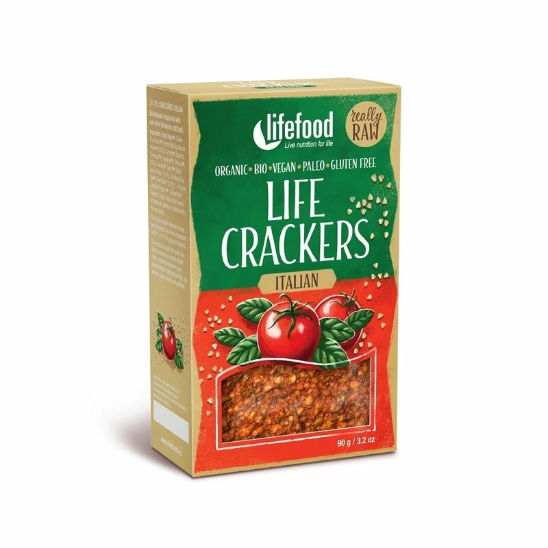 Lifecrackers italian raw Bio 90g Lifefood