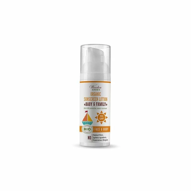 Lotiune protectie solara SPF 30 Bio 50ml Wooden Spoon