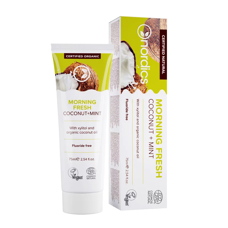 Pasta de dinti Morning Fresh cu cocos si menta Bio 75ml Nordics