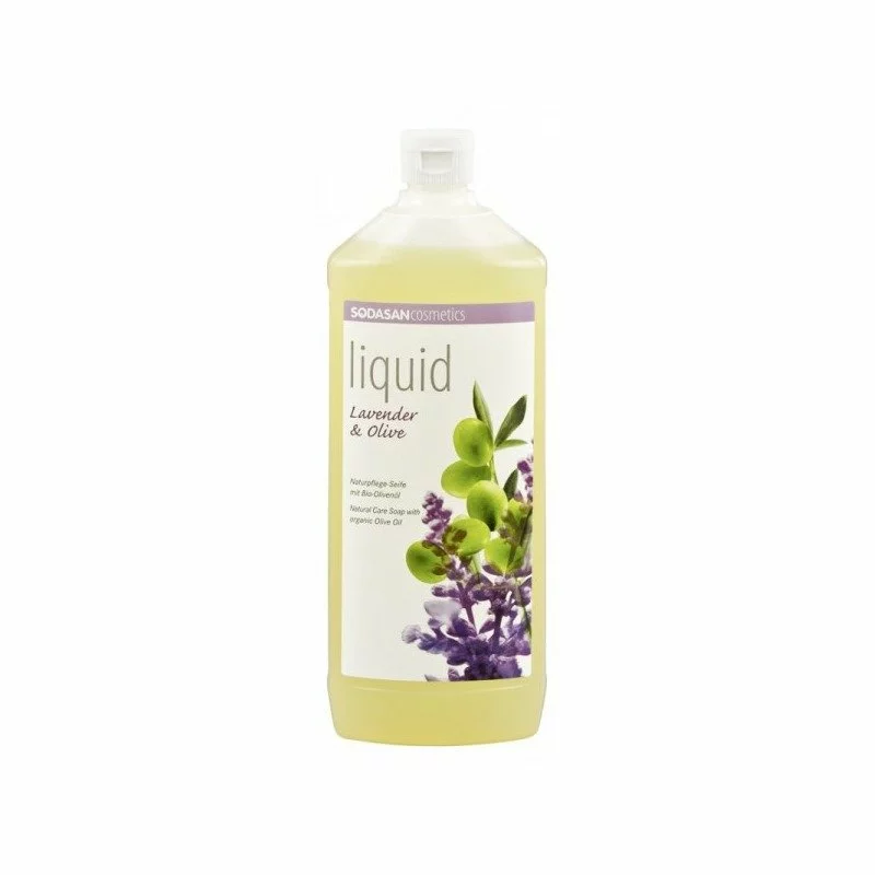 Sapun Lichid/Gel De Dus Bio Lavanda Masline 1 L Sodasan