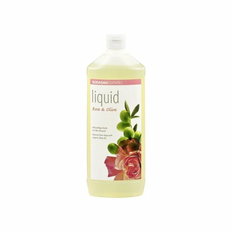 Sapun Lichid/Gel De Dus Bio Trandafir Masline 1 L Sodasan