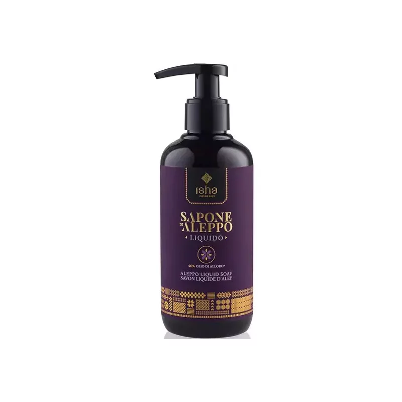 Sapun de alep lichid cu 40% ulei de dafin 250ml Isha