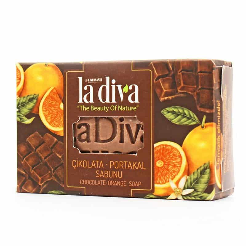 Săpun de ciocolată și portocale 100 g La Diva