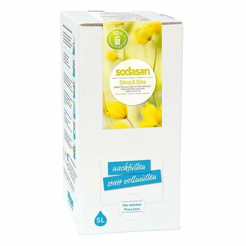 Sapun lichid gel de dus ecologic Citrice Masline 5L Sodasan