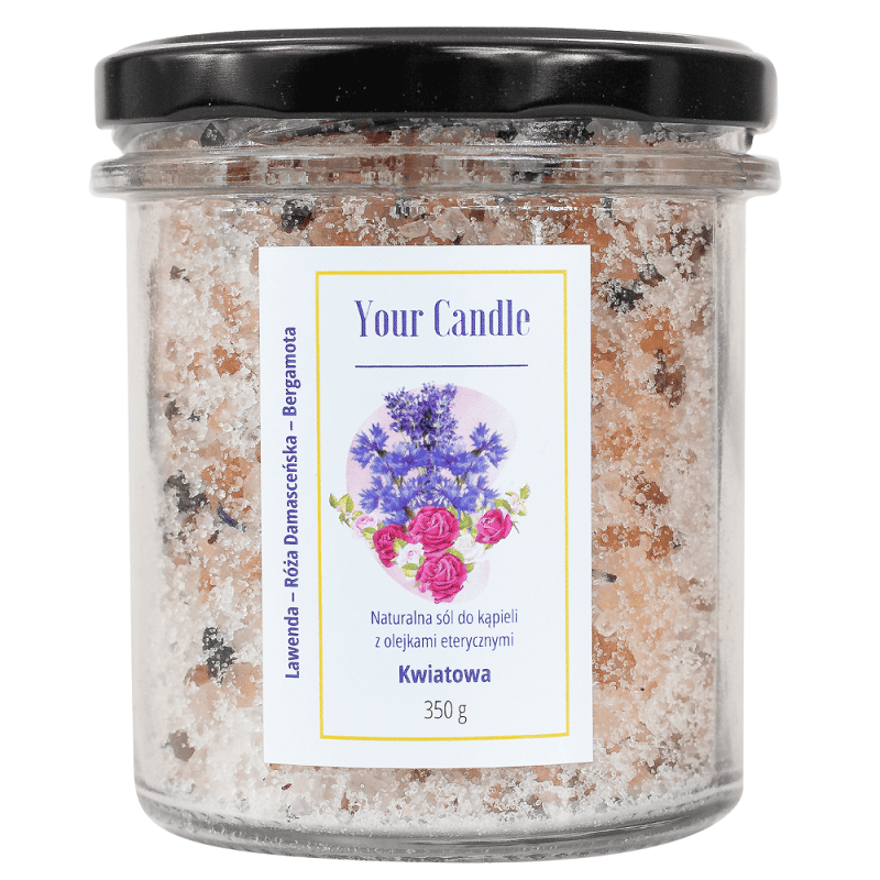 Sare de baie naturală cu uleiuri esențiale Flower Bath 350 g Your Candle