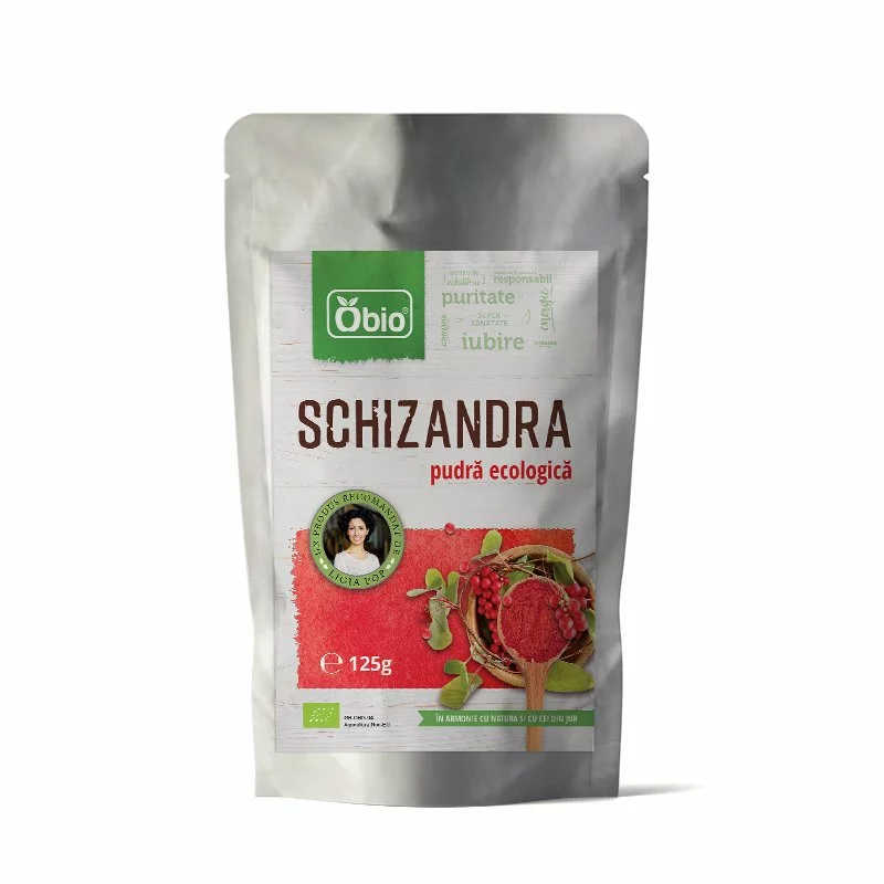 Schizandra pulbere raw Bio 125g Obio