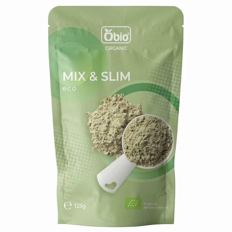 Spirulina si chlorella Bio Mix & Slim 125 g Obio