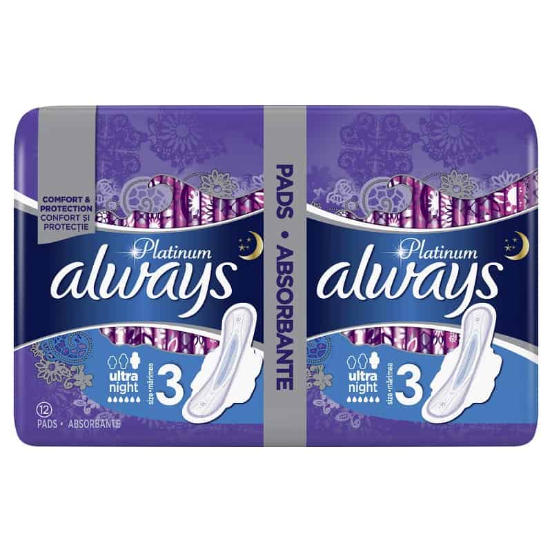 Absorbante Platinum Ultra Night