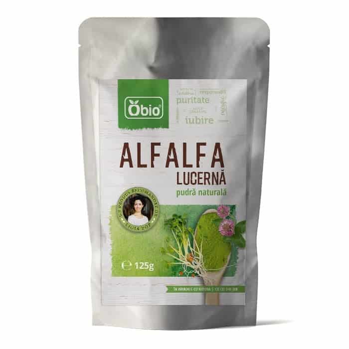 Alfalfa lucerna pulbere bio