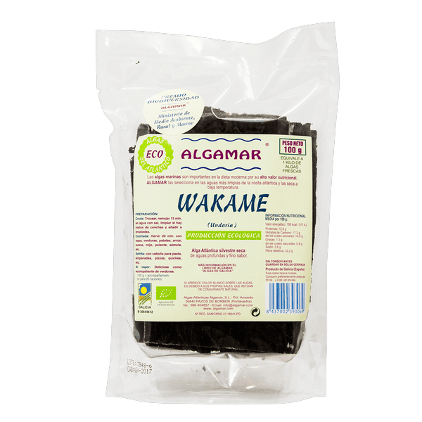 Alge wakame uscate bio 100g - ALGAMAR
