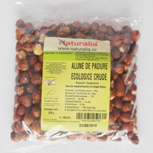 Alune padure crude intregi 250g - NATURALIA
