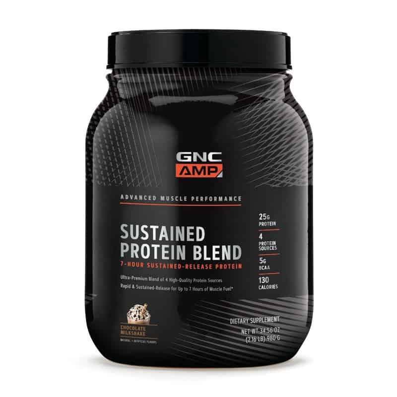Amestec proteic cu aroma de milkshake de ciocolata AMP Sustained Protein Blend