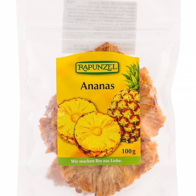 Ananas uscat 100g - RAPUNZEL