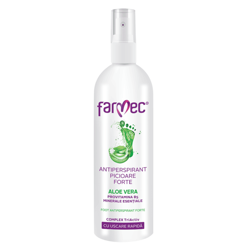 Antiperspirant pentru picioare cu Aloe Vera Forte