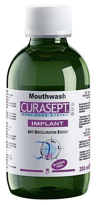 Apa de gura cu clorhexidina si acid hialuronic, 200ml, Curasept 1 Apa de gura cu clorhexidina si acid hialuronic