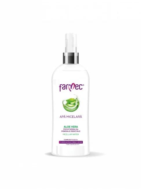 Apa micelara cu Aloe Vera, 400ml, Farmec 1 Apa micelara cu Aloe Vera