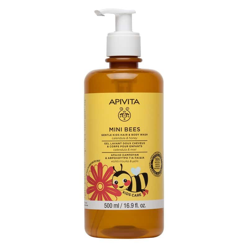 Apivita Gel de dus si sampon pentru copii Mini Bees