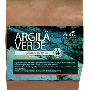 Argila verde cu pulbere fina pentru uz extern