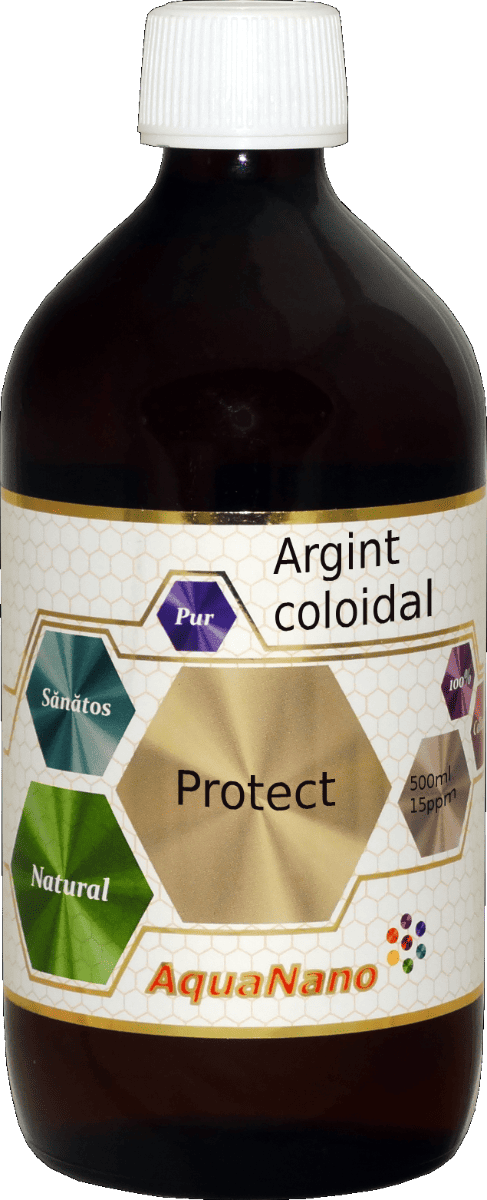 Argint Coloidal Protect 15 ppm AquaNano, 480ml, Aghoras 1 Argint Coloidal Protect 15 ppm AquaNano