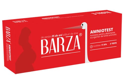 Autotest pentru detectarea scurgerilor de lichid amniotic Amniotest Barza, 3 teste, Biotech 1 Autotest pentru detectarea scurgerilor de lichid amniotic Amniotest Barza