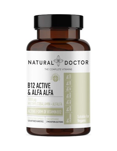 B-12 Complex Active & Alfa Alfa, 120 capsule, Natural Doctor 1 B-12 Complex Active & Alfa Alfa