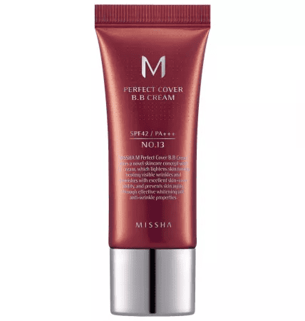 BB Cream M Perfect Cover SPF42 PA+++ No.13 Bej Luminos, 20ml, Missha 1 BB Cream M Perfect Cover SPF42 PA+++ No.13 Bej Luminos