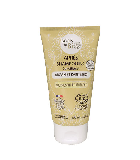 Balsam de par bio nutritiv cu argan si shea, 150ml, Born to Bio 1 Balsam de par bio nutritiv cu argan si shea