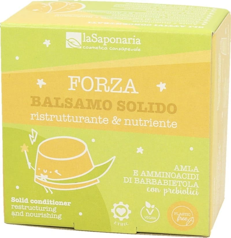Balsam de par solid restructurant si hranitor, 40g, La Saponaria 1 Balsam de par solid restructurant si hranitor
