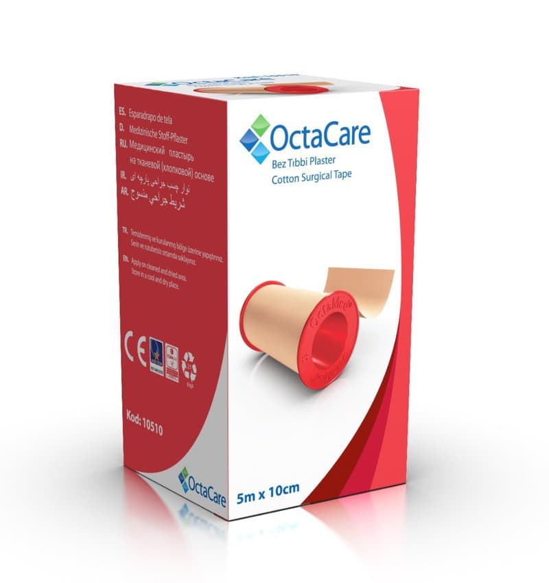 Banda adeziva suport elastic, 10cm x 5m, Octacare 1 Banda adeziva suport elastic