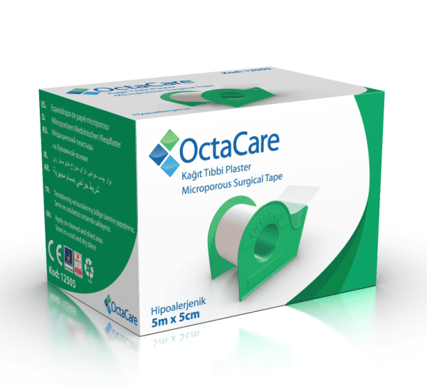 Banda adeziva suport hartie, 5cmx5m, Octacare 1 Banda adeziva suport hartie