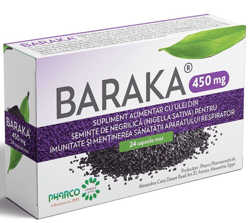 Baraka 450 mg, 24 capsule moi, Pharco 1 Baraka 450 mg