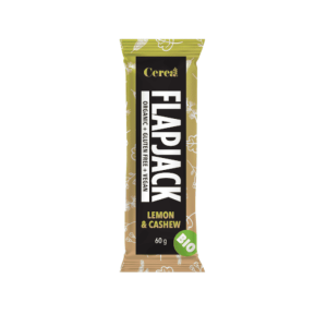 Baton Bio din ovaz cu Lamaie si Caju Flapjack