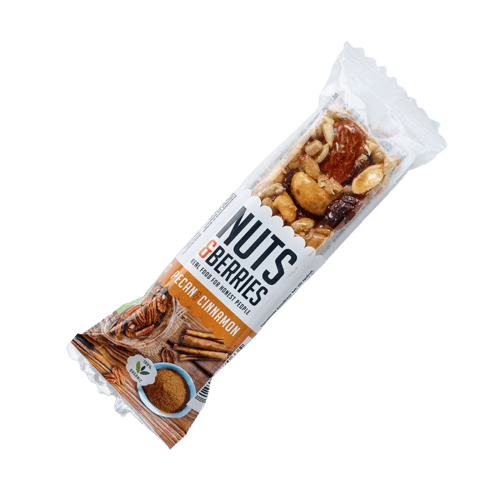Baton crocant ECO cu nuci pecan si scortisoara