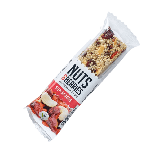Baton crocant ECO cu nuci physalis si goji Superfoods